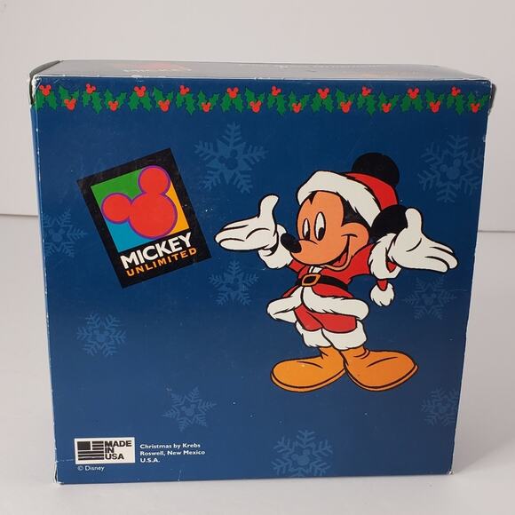 Vintage Mickey unlimited Krebs Mickey Glass Ornament Hand Painted Made in USA - Picture 5 of 11